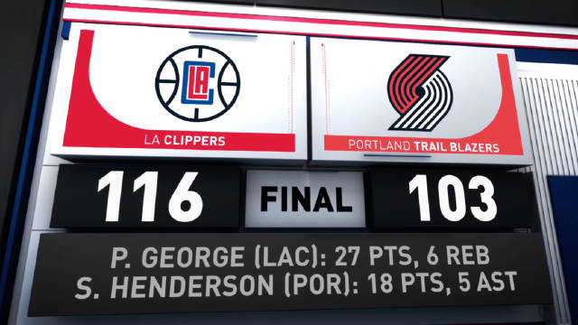 2024年03月21日 卡椒51分 哈登19+14 艾顿低迷 快船送开拓者4连败