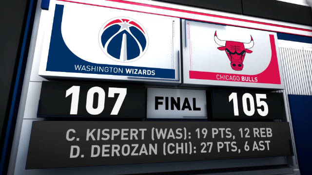 2024年03月26日 普尔23+5 德罗赞27+6+5断&压哨绝杀失败 奇才胜公牛迎3连胜